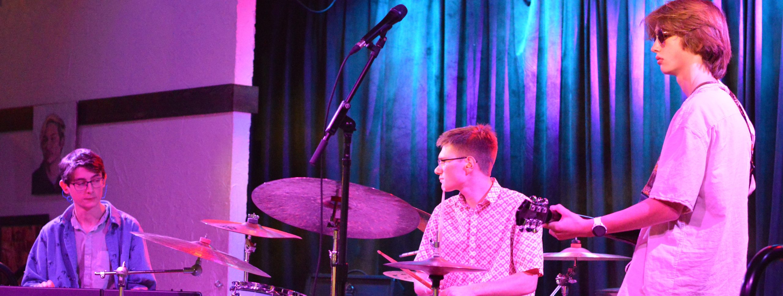 band performing